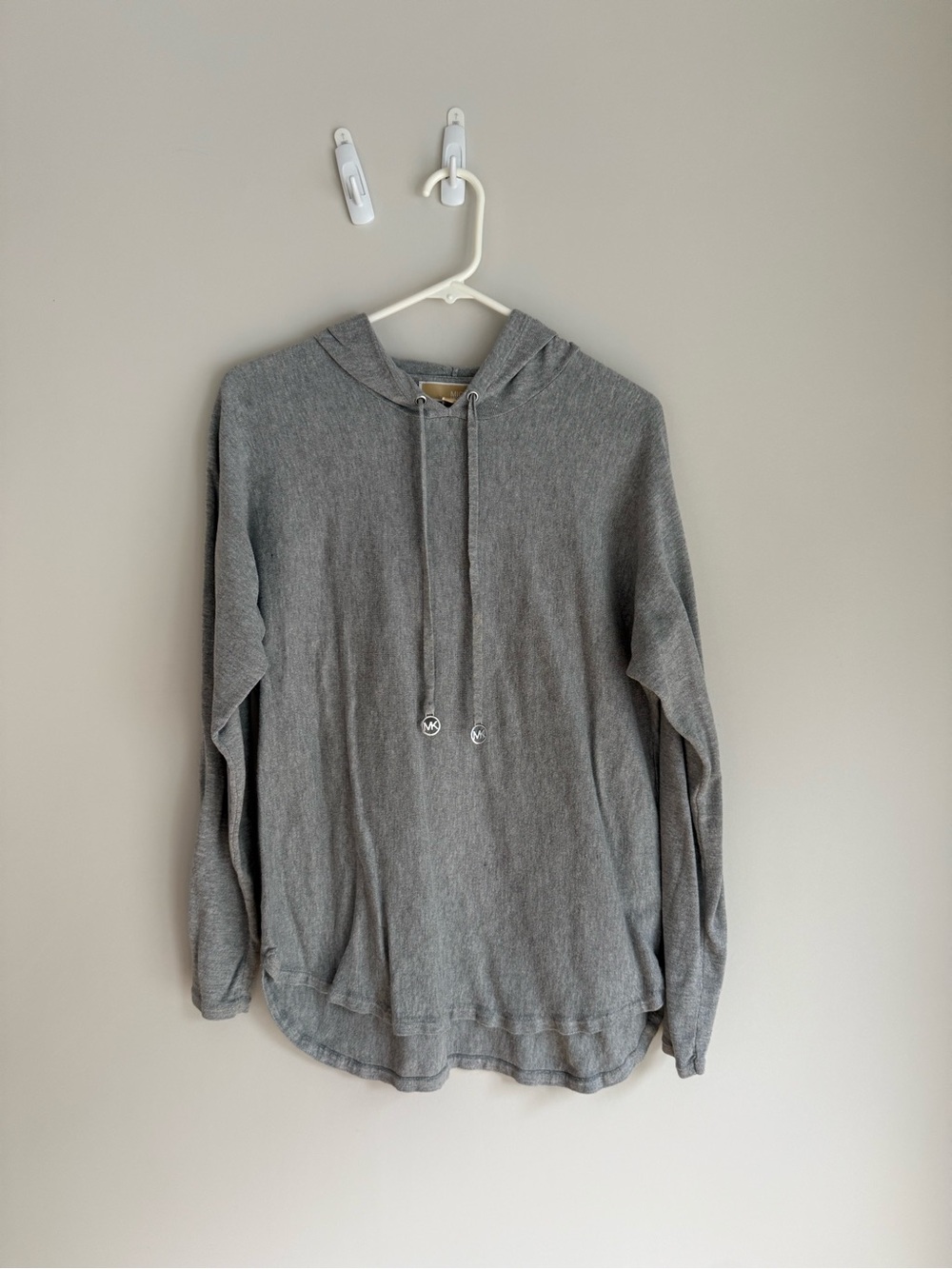 Michael Kors Gray Crewneck Hooded Sweater